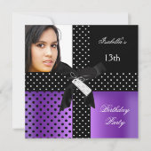 13e verjaardagsfeestje voor tienermeisjes kaart (Voorkant)