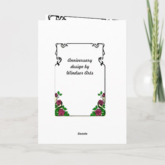 13e verjaardagskaart - waterlelies kaart (Achterkant)