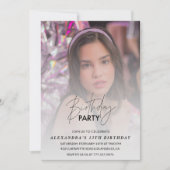 13e verjaardagsuitnodiging Verjaardagsfeest Foto G Kaart (Voorkant)