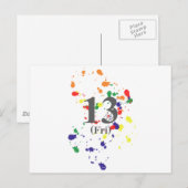 13e vrijdag briefkaart (Voorkant / Achterkant)