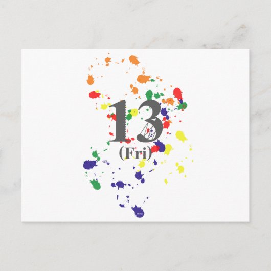13e vrijdag briefkaart (Voorkant)
