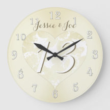 13e weddenschap Jubileum Lace-achtig hart