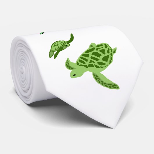 13e zee schildpad omhoog stropdas (Opgerold)