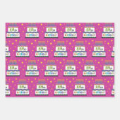 13e zeedagen Regenboogstripes Caketpapier Inpakpapier Vel (Voorkant 2)