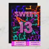 13e zoete 13e verjaardag Gemengde Dierafdrukken Kaart (Voorkant / Achterkant)