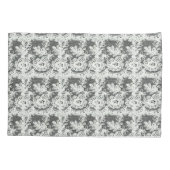 13e zwart + wit kant bruiloft Jubileum Kussensloop (Achterkant-Links)