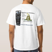 13LibertyorDeath50 T-shirt (Achterkant)