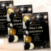 13th Birthday Boy Invitation Kaart