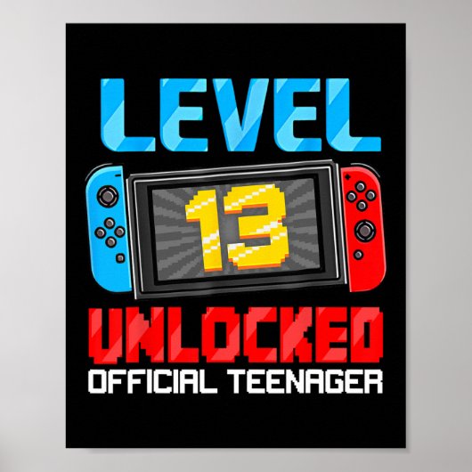 13th Birthday Game Level 13 Ontgrendeld Officiële  Poster (Voorkant)