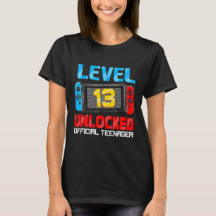 13th Birthday Game Level 13 Ontgrendeld Officiële  T-shirt