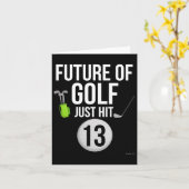 13th Birthday Golf T Shirt 13 jaar oude verjaardag Kaart (Gele Bloem)