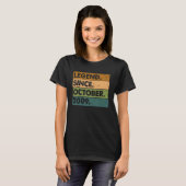 13th Birthday Legend Since October 2009 13 Years T-shirt (Voorkant volledig)