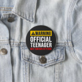 13th Birthday Official Teenager Ronde Button 7,6 Cm (In situ)