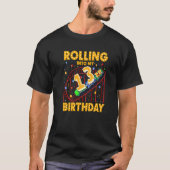 13th Birthday Rollerkuster Amusement Park Birthda T-shirt (Voorkant)