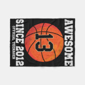 13th Birthday Sketll Fan 13 Years Old Official Tee Fleece Deken (Voorkant (Horizontaal))