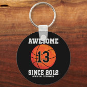 13th Birthday Sketll Fan 13 Years Old Official Tee Sleutelhanger (Voorkant)