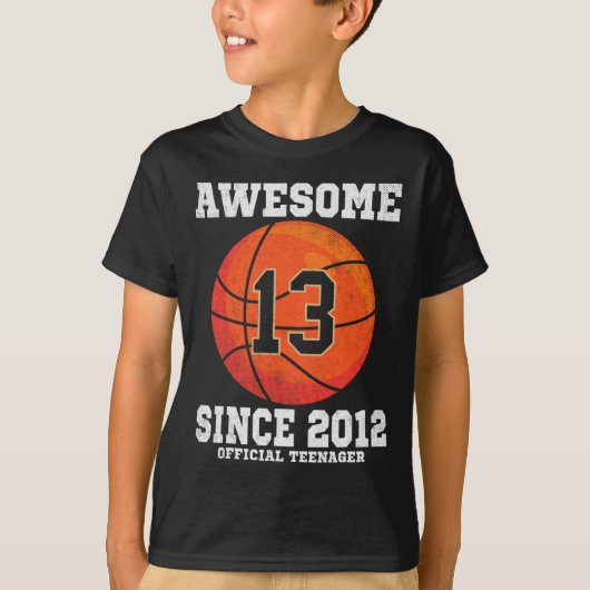 13th Birthday Sketll Fan 13 Years Old Official Tee T-shirt (Voorkant)