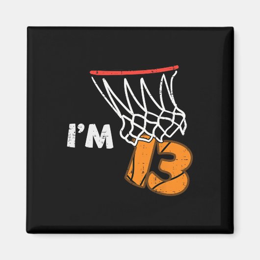 13th Birthday Sketll Im 13 Thirteen Year Old Bday  Magneet (Voorkant)