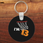 13th Birthday Sketll Im 13 Thirteen Year Old Bday  Sleutelhanger (Voorkant)