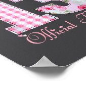 13th Birthday Teenager Coquette Bow 13 Year Old  Poster (Hoek)