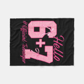 13th Birthday Teenager Six Seven Coquette Bow 6 7  Fleece Deken (Voorkant (Horizontaal))