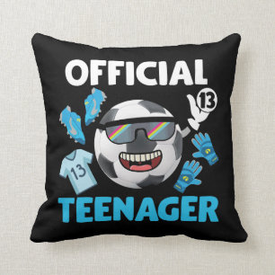 13th Birthday Teenager Soccer Player Football Kussen