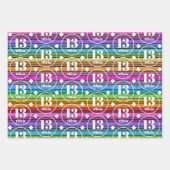 13th BirthdayCustom Naam Leeftijd Wrapping Paper S (Voorkant)