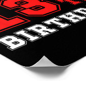 13th Boxing Birthday Party Thirteen Year Old Boxer Poster (Hoek)