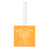 13th Wedding Jubileum aangepaste fotocitrine Decoratie (Voorkant)