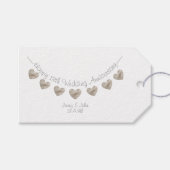 13th Wedding Jubileum cadeau label Cadeaulabel (Voorkant (Horizontaal))