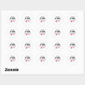 13th Wedding Jubileum Funny Gift voor hem of haar Ronde Sticker (Vel)