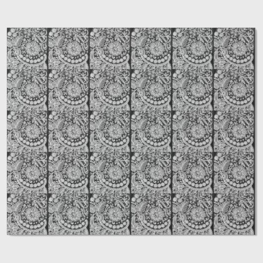 13th Wedding Jubileum, Lace Jubileum Cadeaupapier (Vlak)