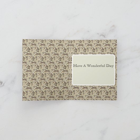 13th Wedding Jubileum, Lace Jubileum Kaart (Binnen)