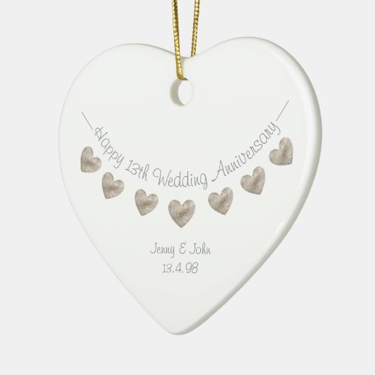 13th Wedding Jubileum, ornament (Links)