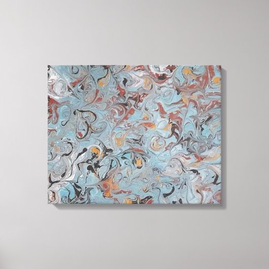 13x11 Acrylverf van gesmolten ijs Canvas Afdruk (Voorkant)