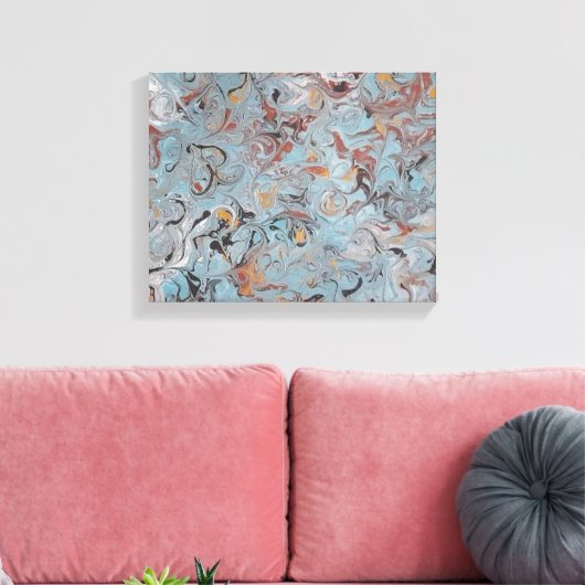 13x11 Acrylverf van gesmolten ijs Canvas Afdruk (Insitu (Woonkamer))