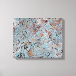 13x11 Acrylverf van gesmolten ijs Canvas Afdruk