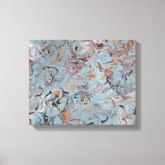 13x11 Acrylverf van gesmolten ijs Canvas Afdruk