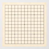 13x13 Goban Bord Houten Textuur Decal (Vel)