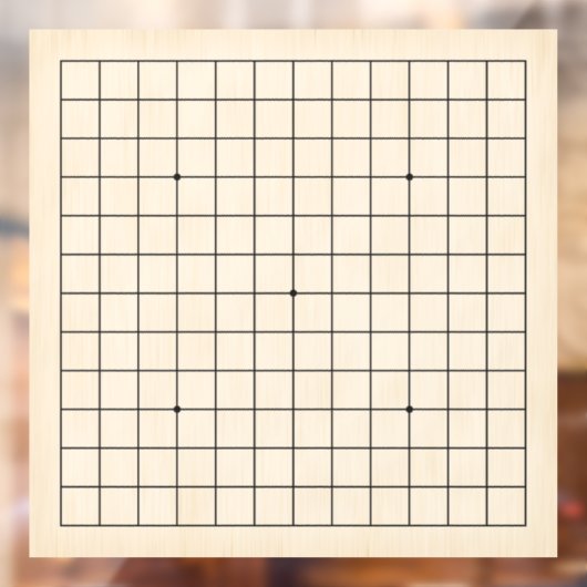 13x13 Goban Bord Houten Textuur Decal (Vel 2)