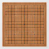 13x13 Goban Bruin Houten Textuur Decal (Vel)