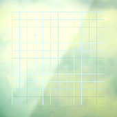 13x13 Goban Lichtblauw Transparant Decal (Vel 3)