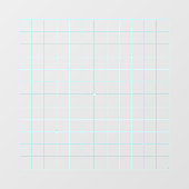 13x13 Goban Lichtblauw Transparant Decal (Vel)