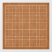 13x13 Goban met Witte Lijnen Decal (Vel)