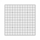 13x13 Goban Transparant 14"x14"overdrukplaatje Sticker (Voorkant)