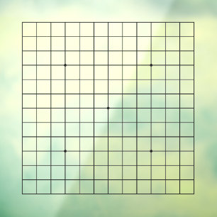 13x13 Goban Transparant  Decal