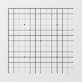 13x13 Goban Transparant Decal (Vel)