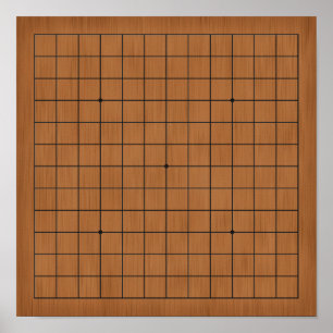 13x13 Goban voor  DIY Game Board Poster