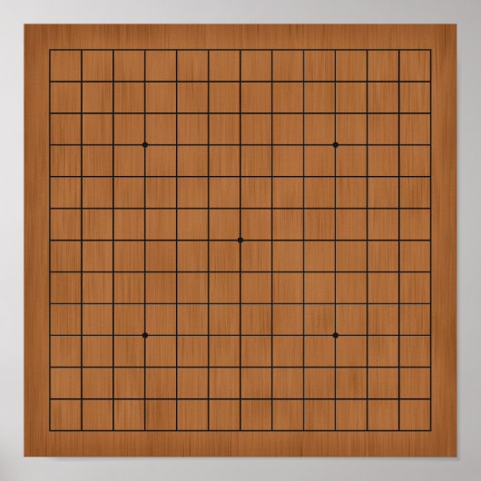 13x13 Goban voor  DIY Game Board Poster (Voorkant)