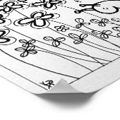 13x19 kleuren poster met uil (Hoek)